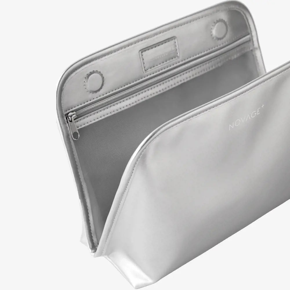 Novage+ Silver Cosmetic Bag