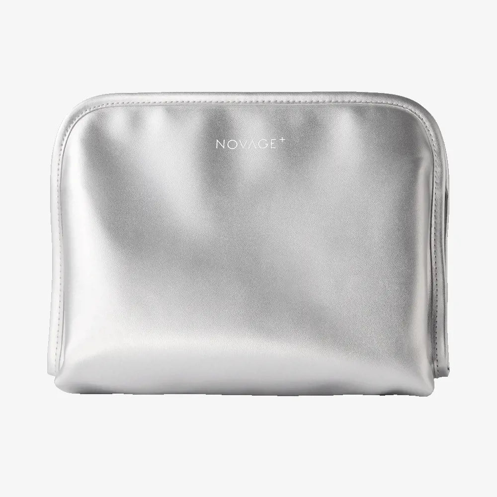 Novage+ Silver Cosmetic Bag